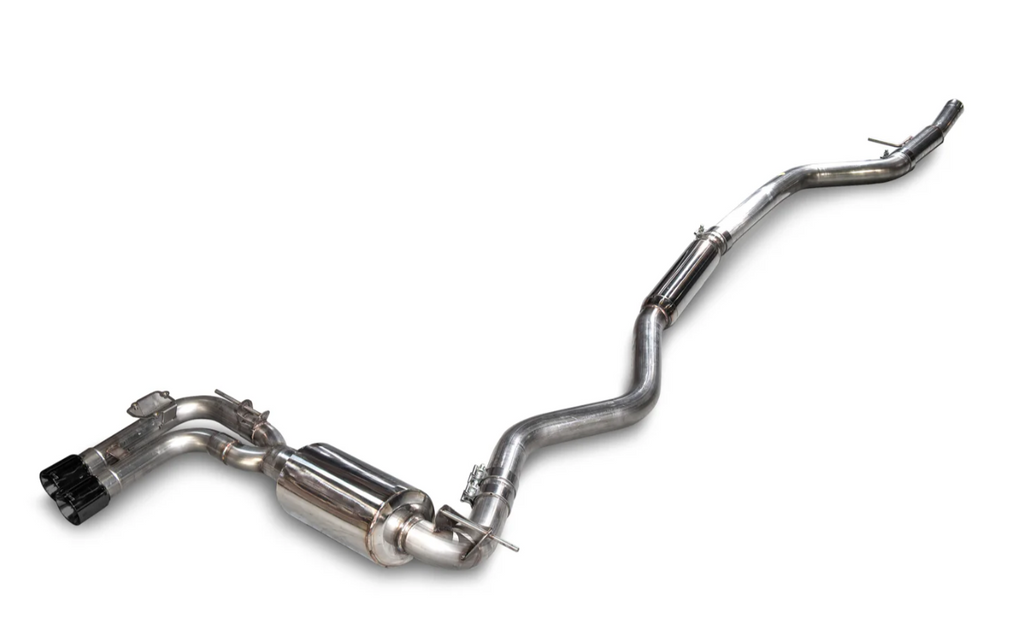 AWE Tuning BMW F3X 28i / 30i Touring Edition Axle-Back Exhaust Single Side - 80mm Black Tips