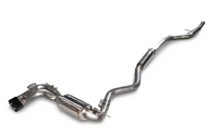 AWE Tuning BMW F3X 28i / 30i Touring Edition Axle-Back Exhaust Single Side - 80mm Black Tips