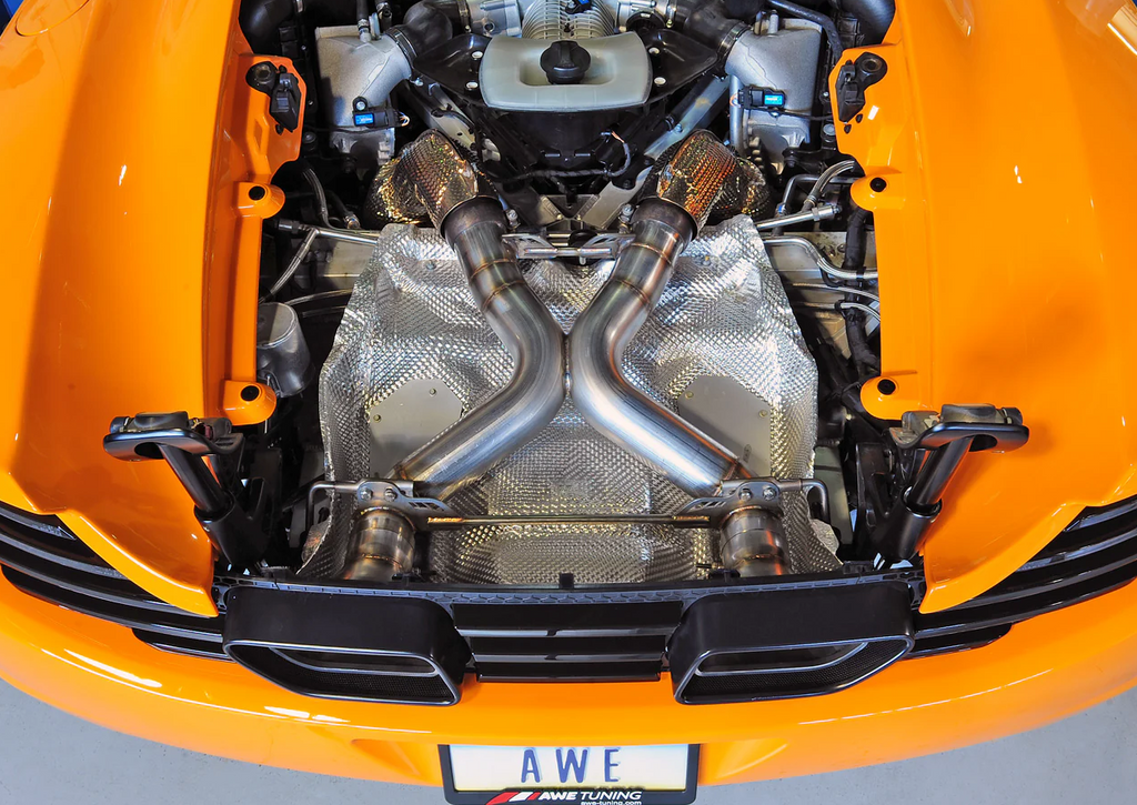 AWE Tuning McLaren MP4-12C Performance Exhaust - Machined Tips