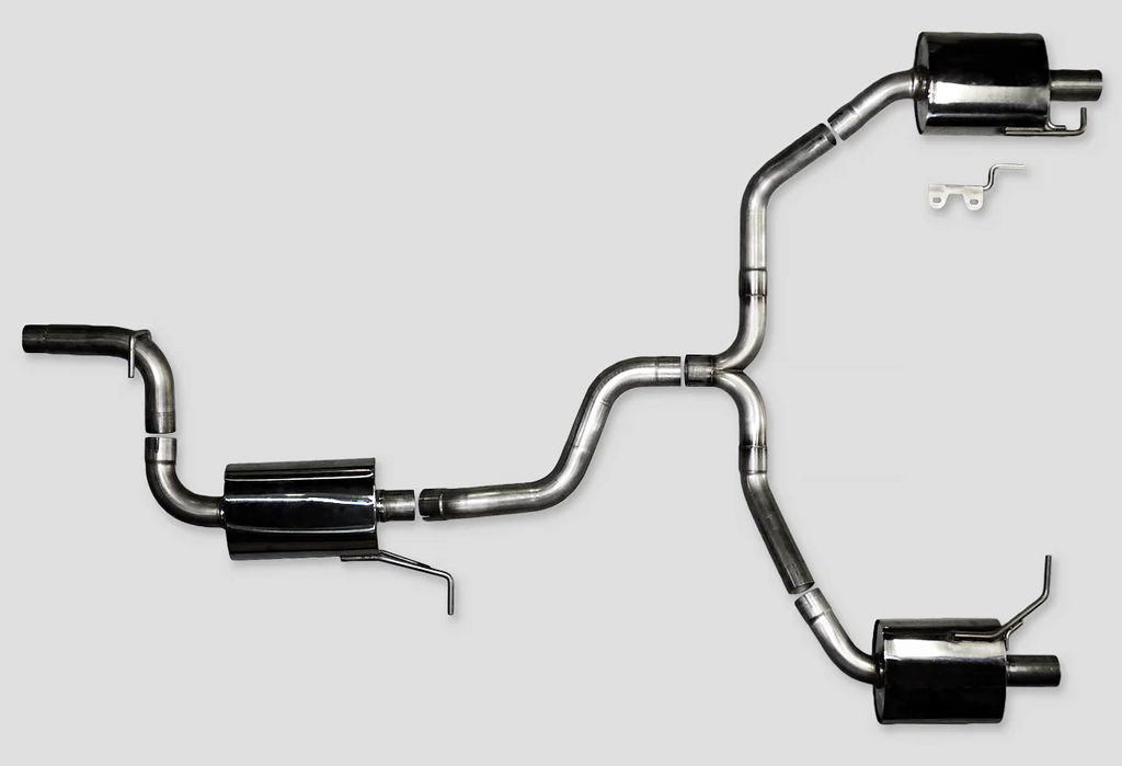 AWE Tuning VW CC Touring Edition Exhaust Dual Outlet - Chrome Silver Tips