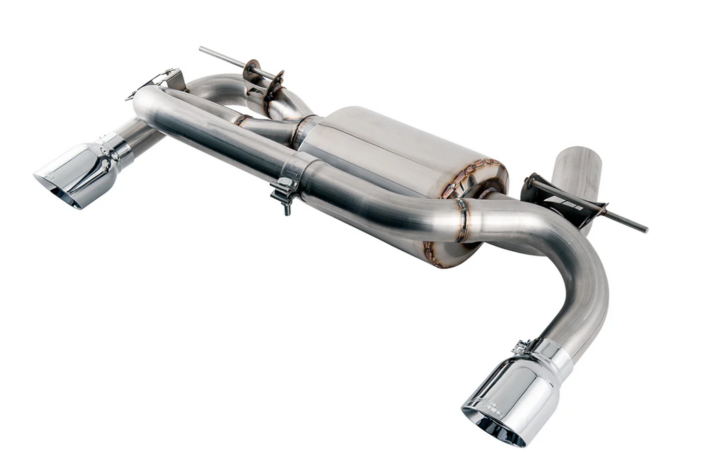 AWE Tuning BMW F3X 340i Touring Edition Axle-Back Exhaust - Chrome Silver Tips (90mm)
