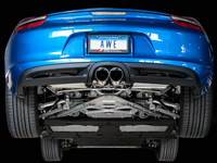 AWE Tuning Porsche 981 Performance Exhaust System - w/Diamond Black Tips