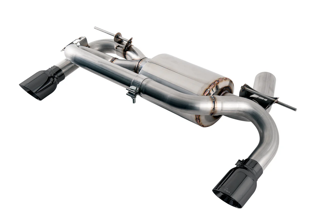AWE Tuning BMW F3X 340i Touring Edition Axle-Back Exhaust - Diamond Black Tips (102mm)