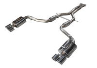 AWE Tuning Panamera Turbo Performance Exhaust System Touring Edition Polished Silver Tips