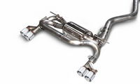 AWE Tuning BMW F3X N20/N26 328i/428i Touring Edition Exhaust Quad Outlet - 80mm Chrome Silver Tips