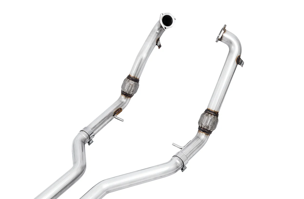 AWE Tuning Audi B9 S4 Track Edition Exhaust - Non-Resonated (Silver 102mm Tips)