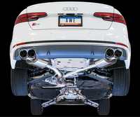 AWE Tuning Audi B9 S4 Touring Edition Exhaust - Non-Resonated (Silver 102mm Tips)