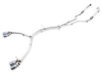 AWE Tuning Audi B9 S5 Coupe 3.0T Track Edition Exhaust - Chrome Silver Tips (90mm)