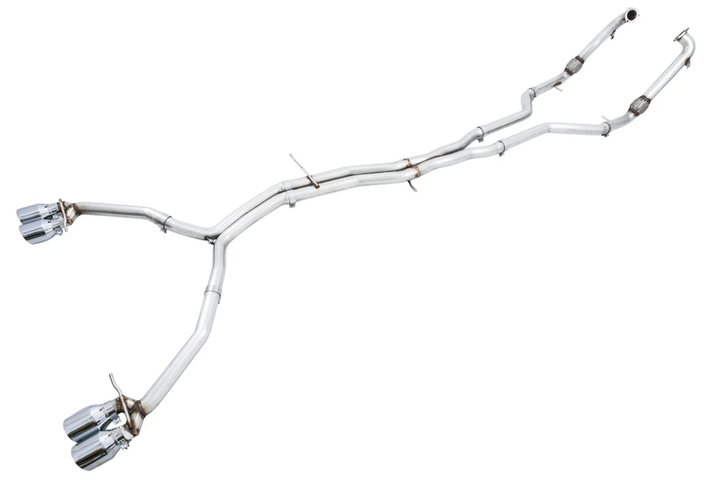 AWE Tuning Audi B9 S5 Coupe 3.0T Track Edition Exhaust - Chrome Silver Tips (102mm)