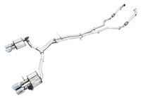 AWE Tuning Audi B9 S5 Sportback Track Edition Exhaust - Non-Resonated (Silver 102mm Tips)