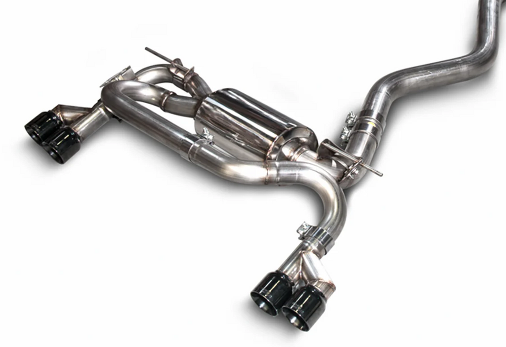 AWE Tuning BMW F3X N20/N26 328i/428i Touring Edition Exhaust Quad Outlet - 80mm Diamond Black Tips