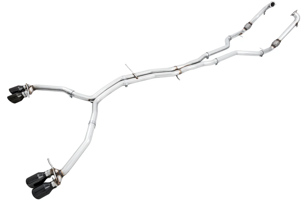 AWE Tuning Audi B9 S5 Coupe 3.0T Track Edition Exhaust - Diamond Black Tips (102mm)