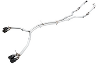 AWE Tuning Audi B9 S5 Coupe 3.0T Track Edition Exhaust - Diamond Black Tips (102mm)