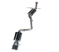 AWE Tuning Audi B8 A4 Touring Edition Exhaust - Single Side Polished Silver Tips