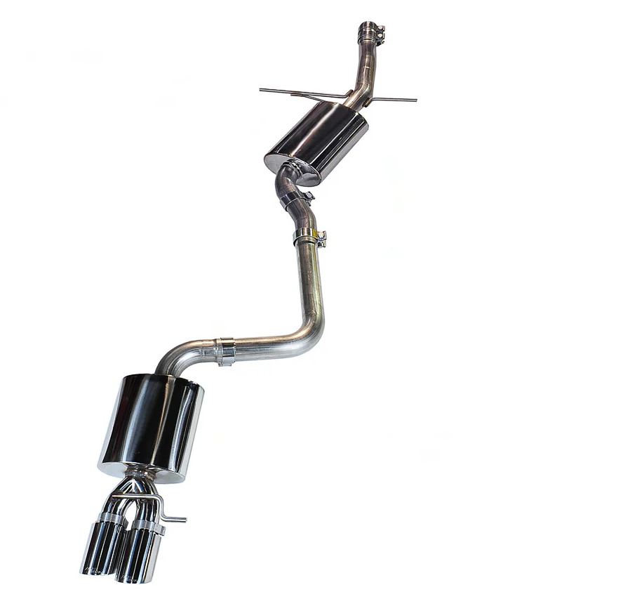 AWE Tuning Audi B8 A4 Touring Edition Exhaust - Single Side Diamond Black Tips