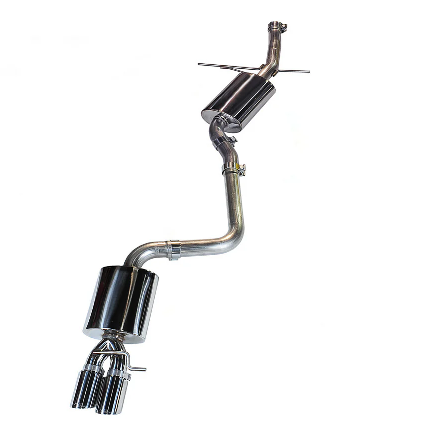 AWE Tuning Audi B8 A5 2.0T Touring Edition Single Outlet Exhaust - Diamond Black Tips