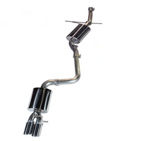 AWE Tuning Audi B8 A5 2.0T Touring Edition Single Outlet Exhaust - Diamond Black Tips