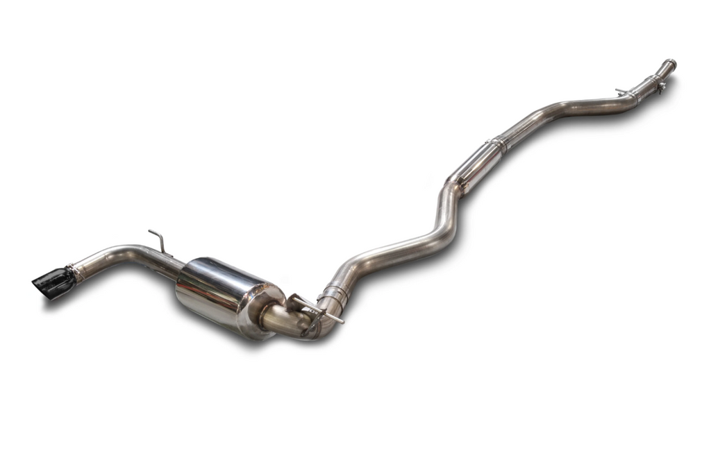 AWE Tuning BMW F30 320i Touring Exhaust w/Performance Mid Pipe - Diamond Black Tip (90mm)