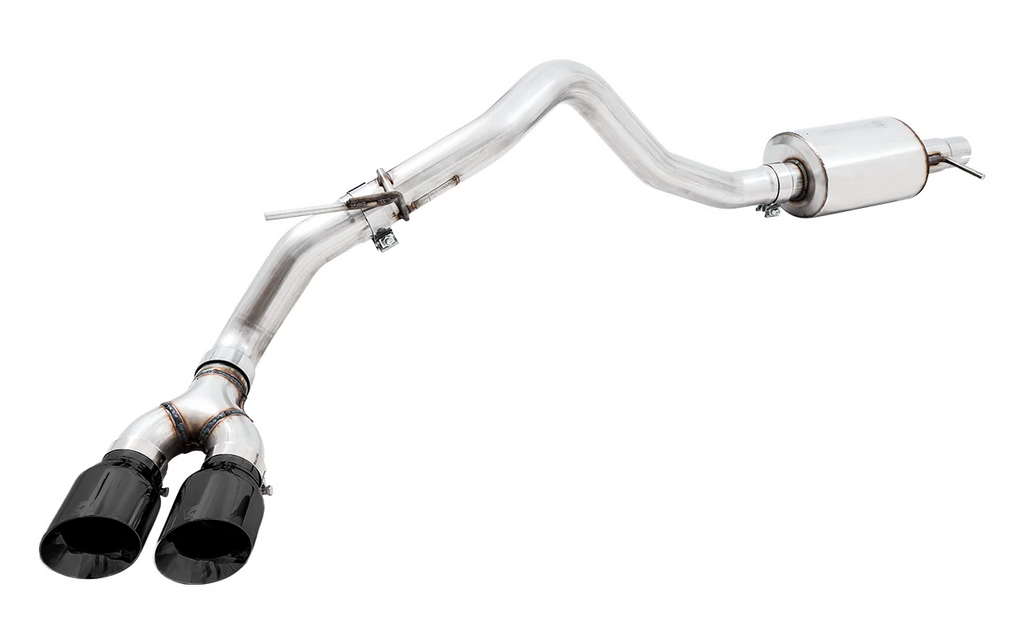 AWE Tuning 2019+ Ford Ranger 0FG Performance Exhaust System w/Diamond Black Tips & Rock Guard