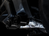 AWE Tuning 4th Gen GM 1500 5.3L 0FG Catback Dual Side Exit (Flat Bumper) - Diamond Tips