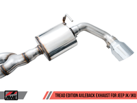 AWE Tuning 07-18 Jeep Wrangler JK/JKU 3.6L Tread Edition Axle-Back Dual Exhaust - Chrome Silver Tips