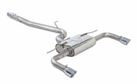 AWE Tuning Audi 8V A3 Touring Edition Exhaust - Dual Outlet Chrome Silver 90 mm Tips