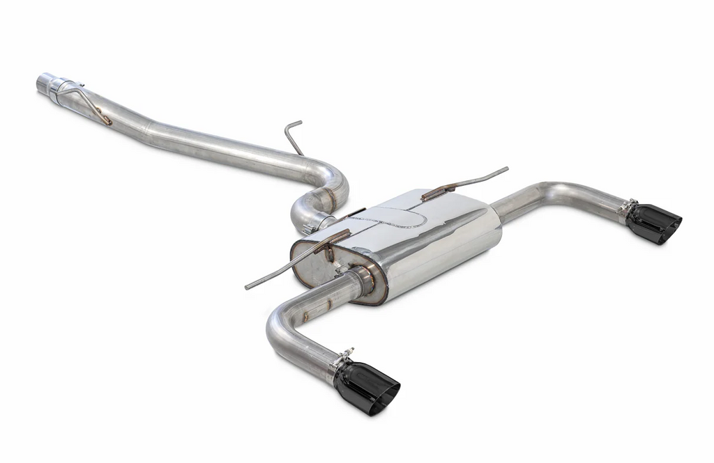 AWE Tuning Audi 8V A3 Touring Edition Exhaust - Dual Outlet Diamond Black 90 mm Tips