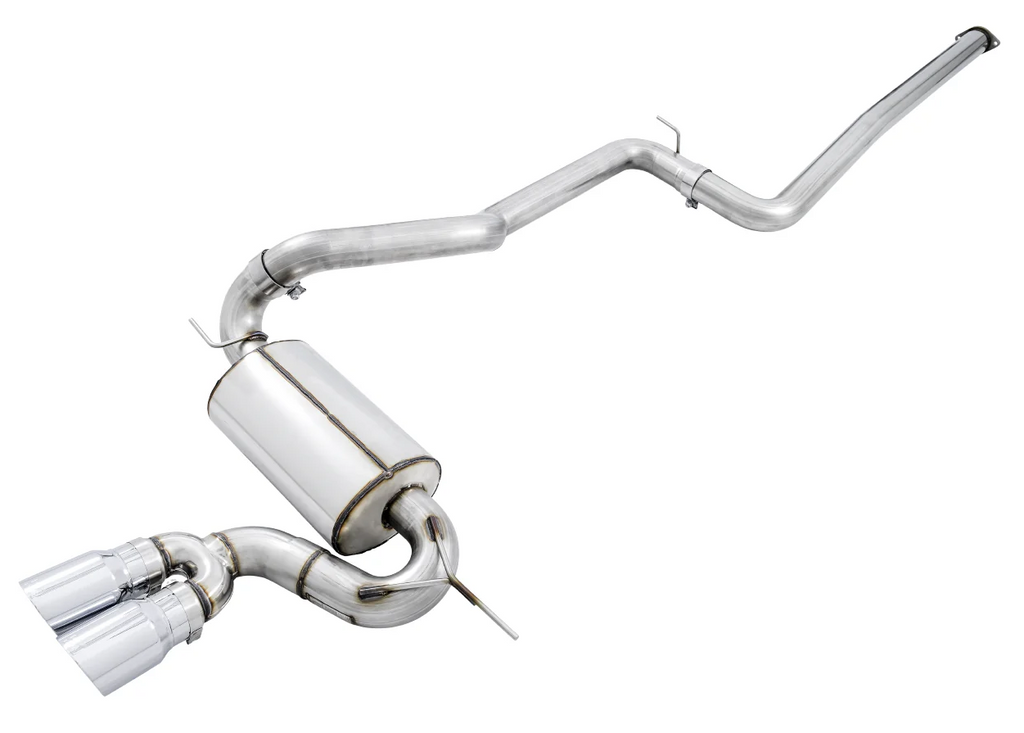 AWE Tuning Ford Focus ST Touring Edition Cat-back Exhaust - Non-Resonated - Chrome Silver Tips