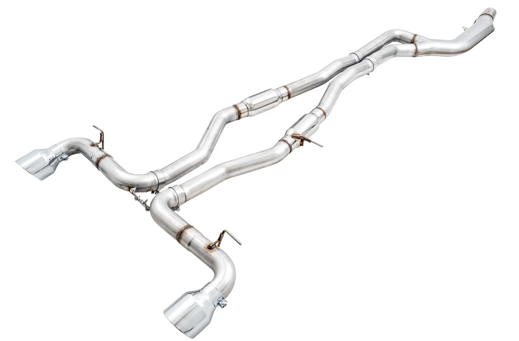 AWE Tuning 2020 Toyota Supra A90 Track Edition Exhaust - 5in Chrome Silver Tips