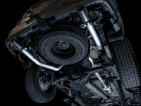 AWE Tuning 4th Gen GM 1500 5.3L 0FG Catback Split Rear Exit (Flat Bumper) - Quad Chrome Tips