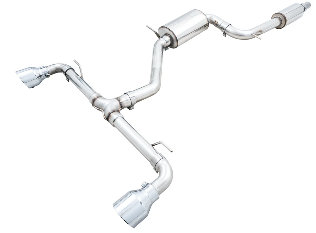 AWE 2022 VW GTI MK8 Touring Edition Exhaust - Chrome Silver Tips
