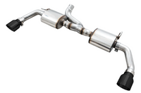 AWE Tuning 07-18 Jeep Wrangler JK/JKU 3.6L Tread Edition Axle-Back Dual Exhaust - Diamond Black Tips