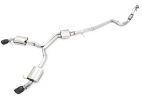 AWE Tuning Audi B9 A5 Touring Edition Exhaust Dual Outlet - Diamond Black Tips (Includes DP)