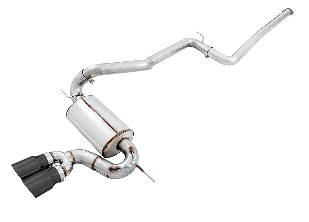 AWE Tuning Ford Focus ST Touring Edition Cat-back Exhaust - Non-Resonated - Diamond Black Tips