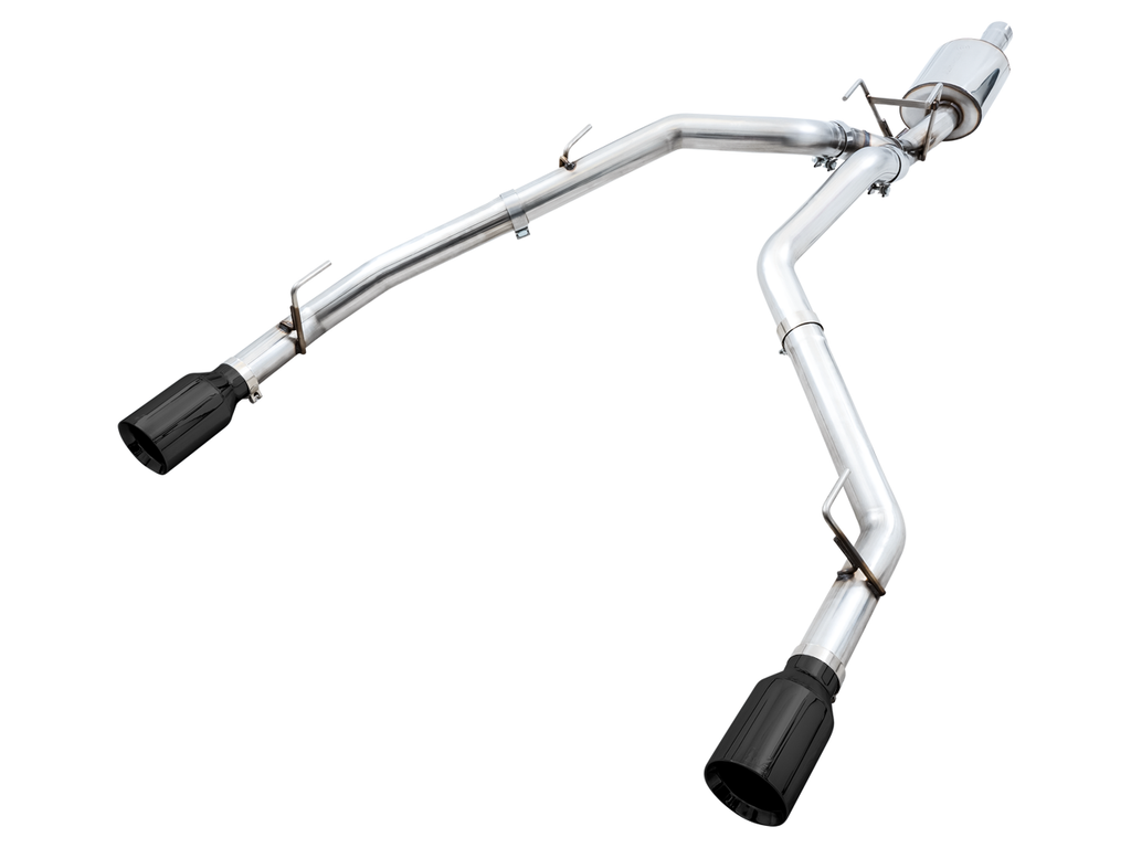 AWE Tuning 09-18 RAM 1500 5.7L (w/o Cutout) 0FG Dual Rear Exit Cat-Back Exhaust - Diamond Black Tips