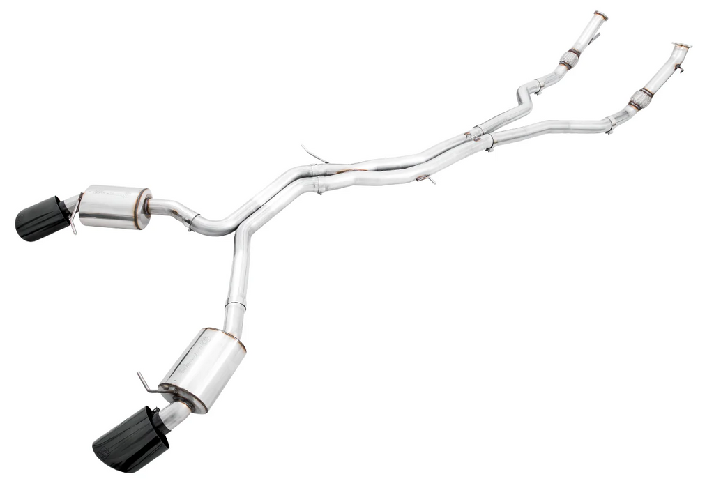 AWE Tuning Audi B9 RS 5 Sportback Touring Edition Exhaust-Non Resonated- Diamond Black RS Style Tips