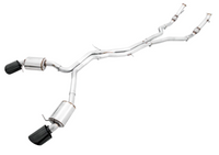 AWE Tuning Audi B9 RS 5 Sportback Touring Edition Exhaust-Non Resonated- Diamond Black RS Style Tips