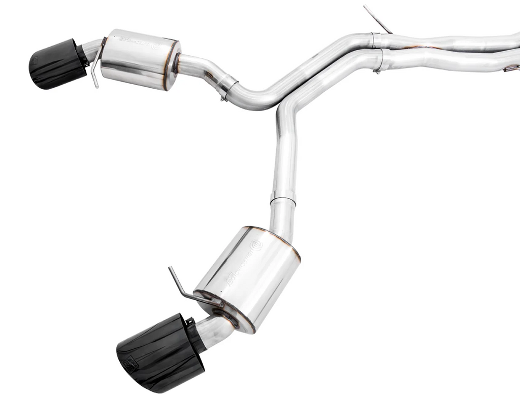 AWE Tuning Audi B9 RS 5 Sportback Touring Edition Exhaust-Resonated- Diamond Black RS Style Tips
