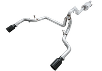 AWE Tuning 2015+ Ford F-150 0FG Dual Exit Performance Exhaust System w/5in Diamond Black Tips