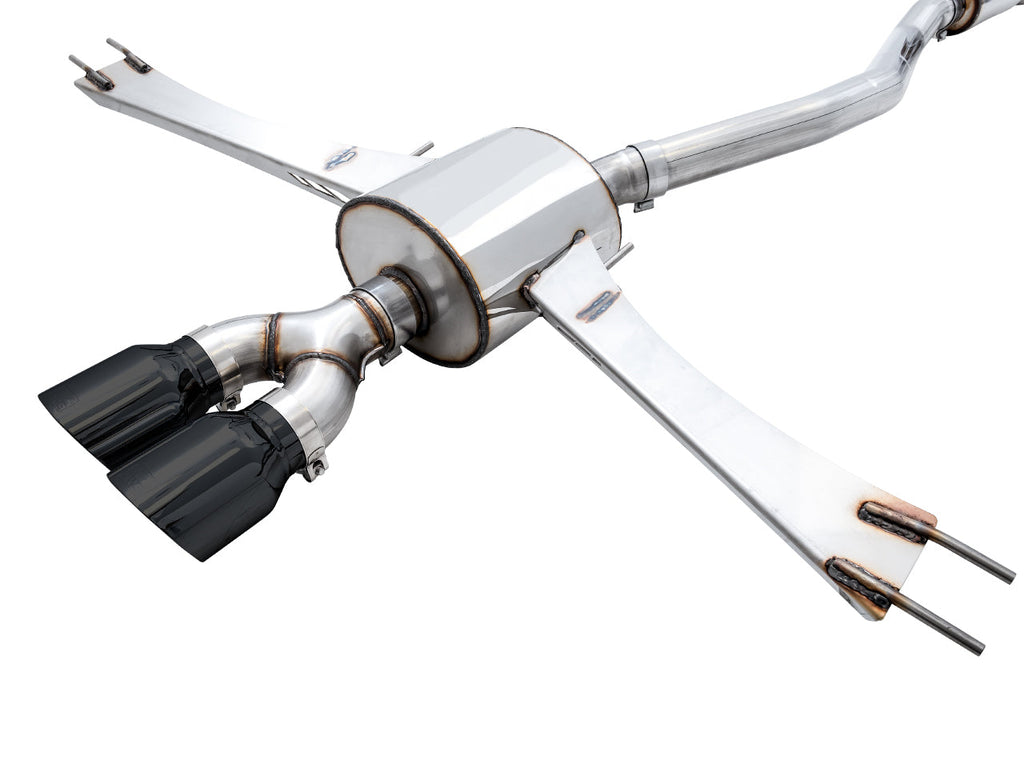 AWE Tuning 2016+ Honda Civic Si Touring Edition Exhaust w/Front Pipe & Dual Diamond Black Tips