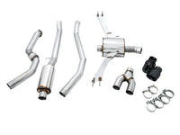 AWE Tuning 2016+ Honda Civic Si Touring Edition Exhaust w/Front Pipe & Dual Diamond Black Tips