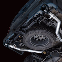 AWE Tuning 2021+ Ford F-150 Tremor (w/ Bumper Cutouts) 0FG Resonated Catback - Diamond Black Tips