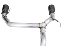 AWE Tuning 2021+ Ford Bronco 0FG Dual Rear Exit Exhaust w/Diamond Black Tips & Bash Guard