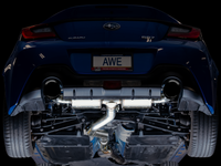 AWE Subaru BRZ/ Toyota GR86/ Toyota 86 Touring Edition Cat-Back Exhaust- Diamond Black Tips