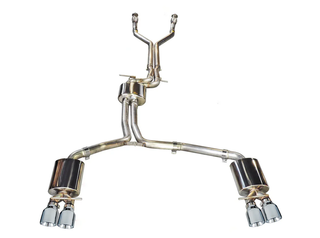 AWE Tuning Audi C7 / C7.5 S7 4.0T Touring Edition Exhaust - Polished Silver Tips