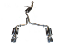 AWE Tuning Audi B8 A4 Touring Edition Exhaust - Quad Tip Polished Silver Tips - Does Not Fit Cabrio