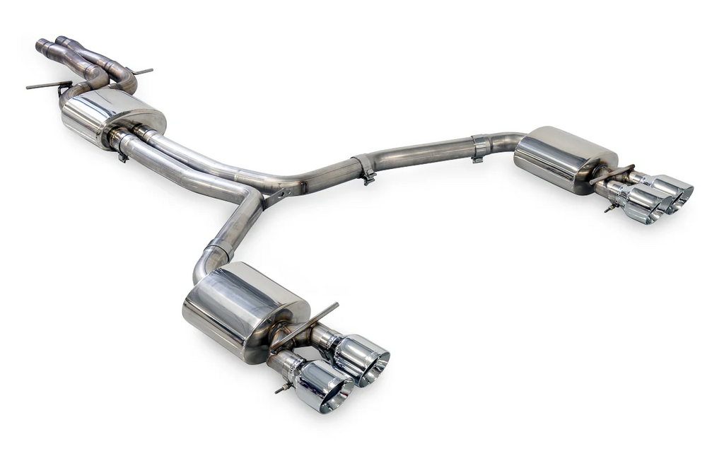 AWE Tuning Audi C7.5 A7 3.0T Touring Edition Exhaust - Quad Outlet Chrome Silver Tips