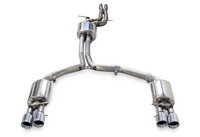 AWE Tuning Audi C7 A7 3.0T Touring Edition Exhaust - Quad Outlet Chrome Silver Tips