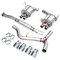 AWE Tuning Subaru STI VA / WRX GV / STI GV Sedan Touring Edition Exhaust - Chrome Silver Tip (102mm)