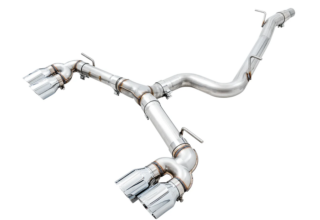 AWE Tuning Mk7 Golf R Track Edition Exhaust w/Chrome Silver Tips 102mm